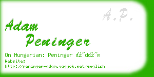adam peninger business card